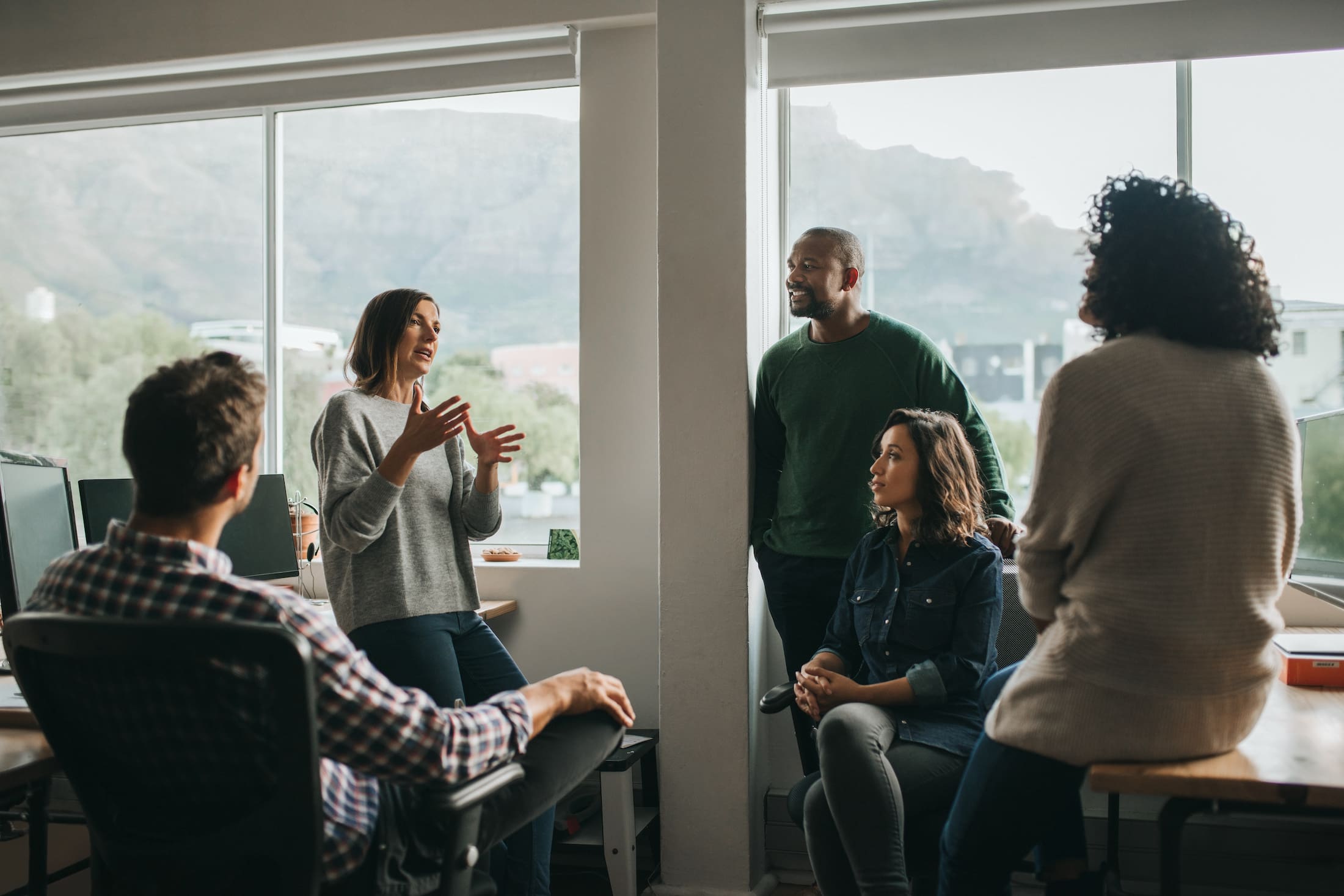 group coaching session